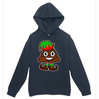 Christmas Elf Poop Emoji Urban Pullover Hoodie