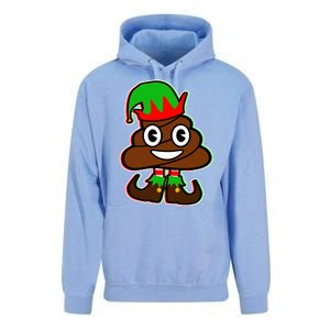 Christmas Elf Poop Emoji Unisex Surf Hoodie