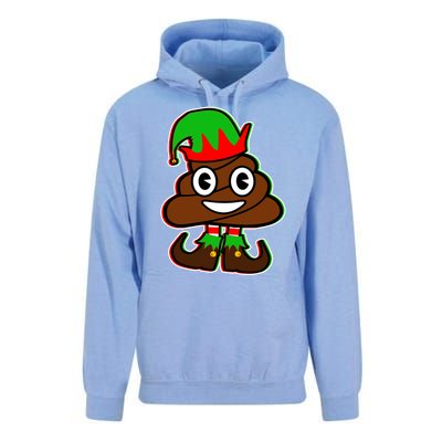 Christmas Elf Poop Emoji Unisex Surf Hoodie