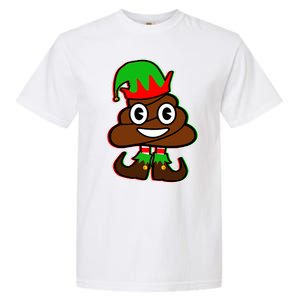 Christmas Elf Poop Emoji Garment-Dyed Heavyweight T-Shirt