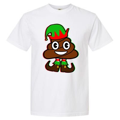 Christmas Elf Poop Emoji Garment-Dyed Heavyweight T-Shirt