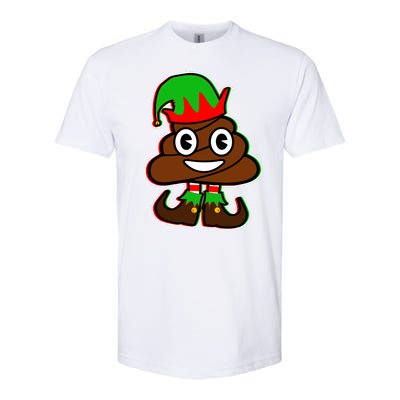 Christmas Elf Poop Emoji Softstyle® CVC T-Shirt