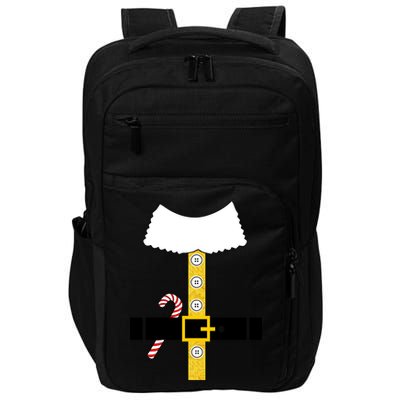 Christmas Elf Suit Candy Cane Costume Impact Tech Backpack
