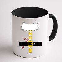 Christmas Elf Suit Candy Cane Costume Mug