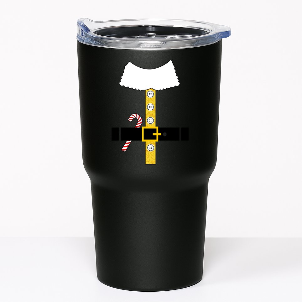 Christmas Elf Suit Candy Cane Costume Tumbler