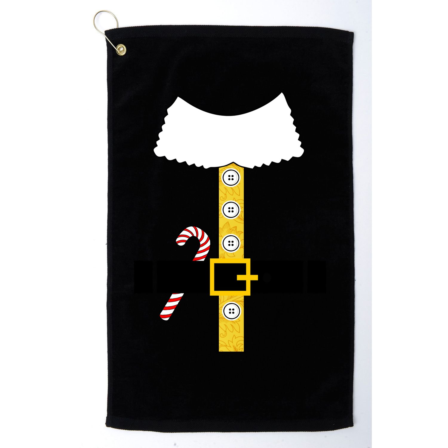 Christmas Elf Suit Candy Cane Costume Golf Towel