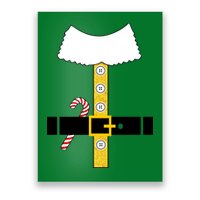 Christmas Elf Suit Candy Cane Costume Poster