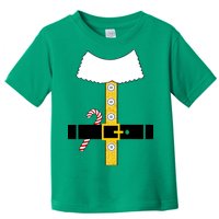 Christmas Elf Suit Candy Cane Costume Toddler T-Shirt