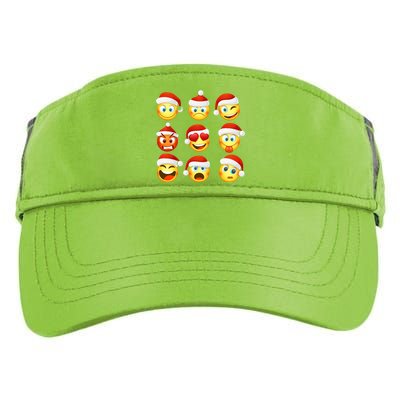 Christmas Emoji's Smiley Adult Drive Performance Visor