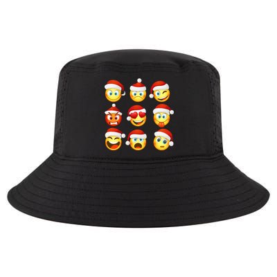 Christmas Emoji's Smiley Cool Comfort Performance Bucket Hat