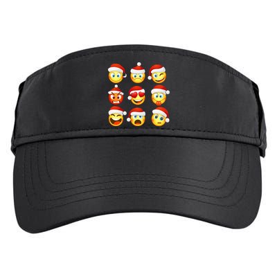 Christmas Emoji's Smiley Adult Drive Performance Visor