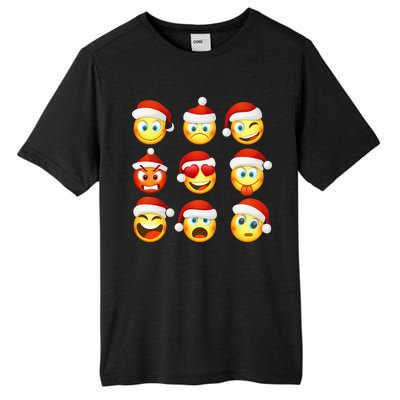 Christmas Emoji's Smiley Tall Fusion ChromaSoft Performance T-Shirt