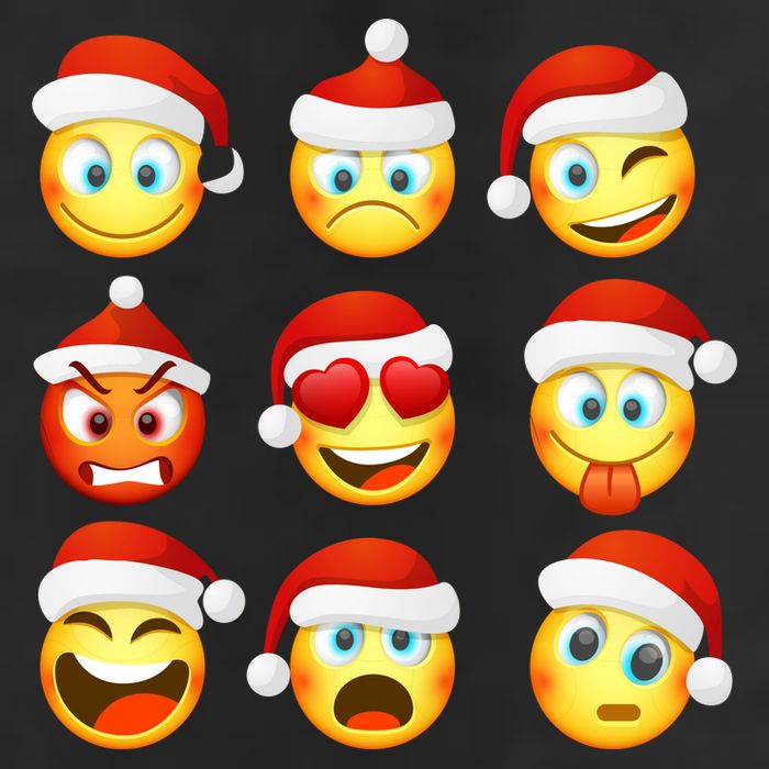 Christmas Emoji's Smiley Trucker Hat