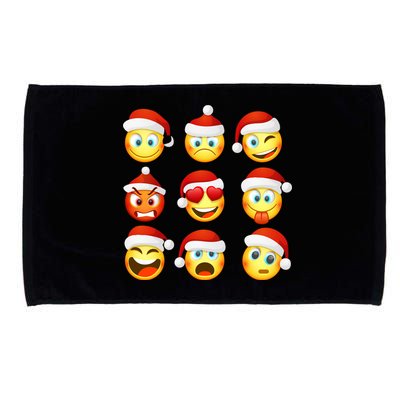 Christmas Emoji's Smiley Microfiber Hand Towel