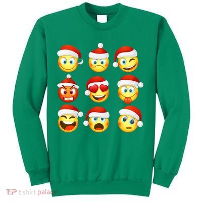 Christmas Emoji's Smiley Sweatshirt