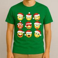 Christmas Emoji's Smiley T-Shirt
