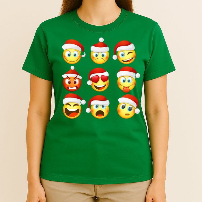 Christmas Emoji's Smiley T-Shirt