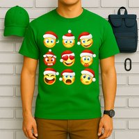 Christmas Emoji's Smiley T-Shirt