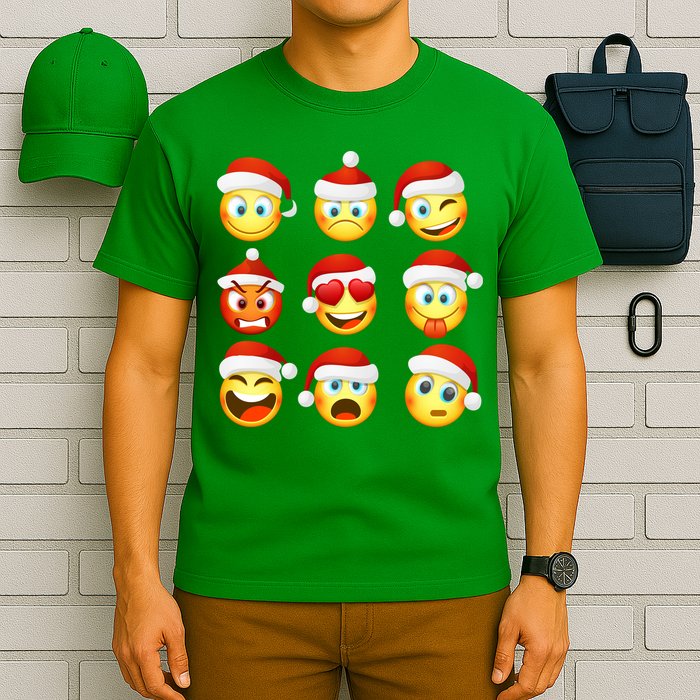 Christmas Emoji's Smiley T-Shirt