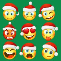 Christmas Emoji's Smiley T-Shirt