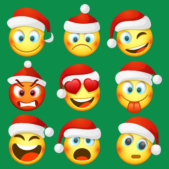 Christmas Emoji's Smiley T-Shirt