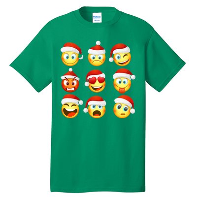 Christmas Emoji's Smiley Tall T-Shirt