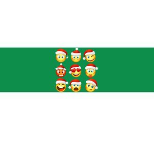 Christmas Emoji's Smiley Bumper Sticker