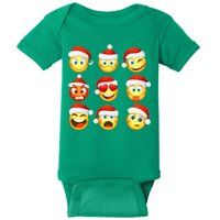 Christmas Emoji's Smiley Baby Bodysuit