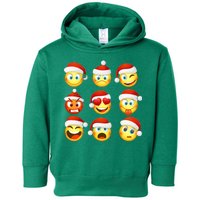 Christmas Emoji's Smiley Toddler Hoodie