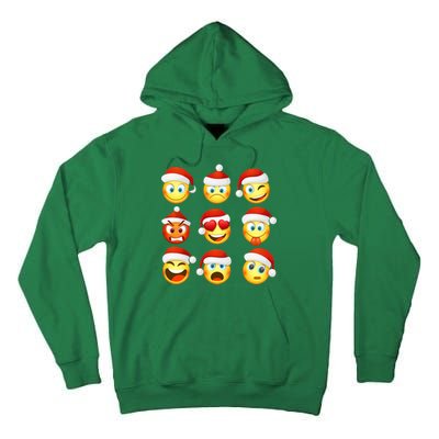 Christmas Emoji's Smiley Tall Hoodie