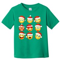 Christmas Emoji's Smiley Toddler T-Shirt