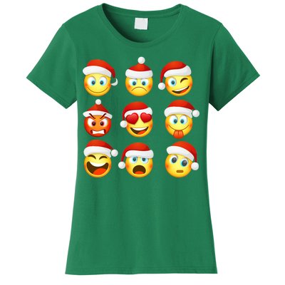 Christmas Emoji's Smiley Women's T-Shirt