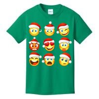 Christmas Emoji's Smiley Kids T-Shirt