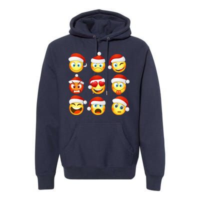 Christmas Emoji's Smiley Premium Hoodie