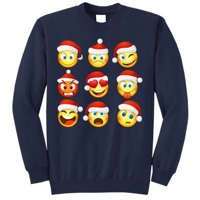 Christmas Emoji's Smiley Tall Sweatshirt