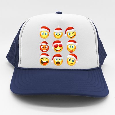 Christmas Emoji's Smiley Trucker Hat