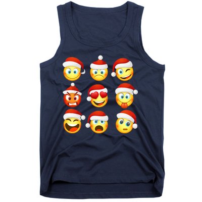 Christmas Emoji's Smiley Tank Top