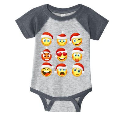 Christmas Emoji's Smiley Infant Baby Jersey Bodysuit