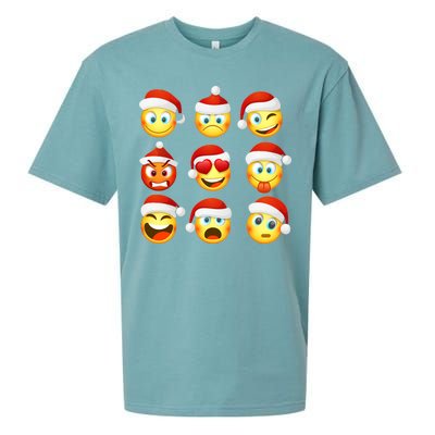 Christmas Emoji's Smiley Sueded Cloud Jersey T-Shirt