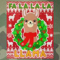 Christmas Fa La La La Llama Ugly Sweater Legacy Tie Dye Trucker Hat