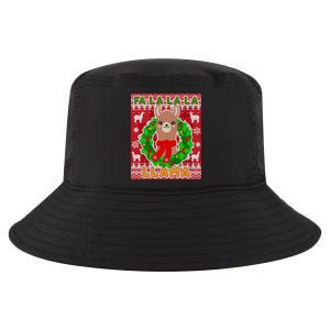 Christmas Fa La La La Llama Ugly Sweater Cool Comfort Performance Bucket Hat