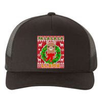 Christmas Fa La La La Llama Ugly Sweater Yupoong Adult 5-Panel Trucker Hat