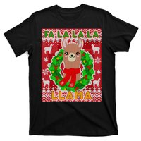 Christmas Fa La La La Llama Ugly Sweater T-Shirt