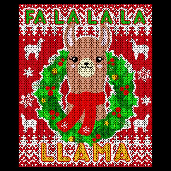 Christmas Fa La La La Llama Ugly Sweater Impact Tech Backpack