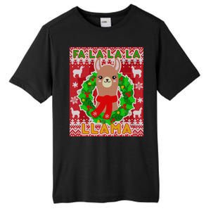 Christmas Fa La La La Llama Ugly Sweater Tall Fusion ChromaSoft Performance T-Shirt