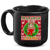 Christmas Fa La La La Llama Ugly Sweater 15oz Campfire Ceramic Mug