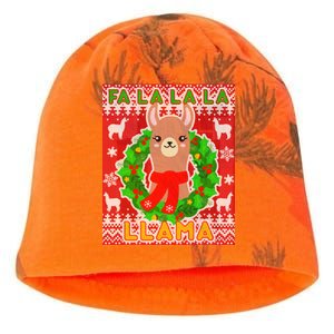 Christmas Fa La La La Llama Ugly Sweater Kati - Camo Knit Beanie