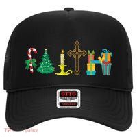 Christmas Faith High Crown Mesh Back Trucker Hat