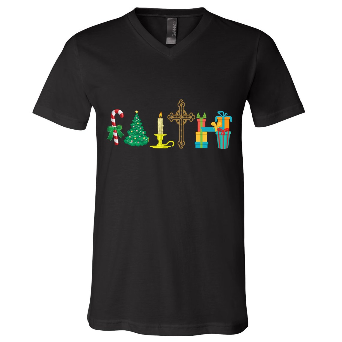 Christmas Faith V-Neck T-Shirt