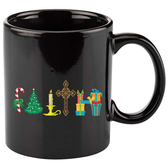 Christmas Faith 11oz C Handle Ceramic Mug